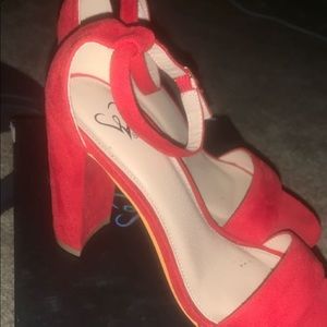 Red high heels